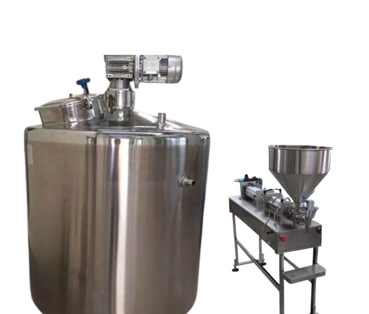 SME Machinery yogurt manufacturing machine with mixing tank and filler, serving the Johannesburg area